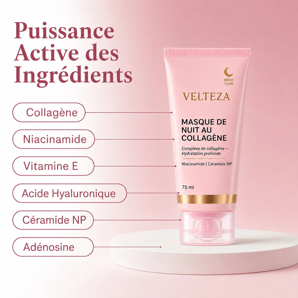 Masque de Nuit au Collagène | 75 ml - Collagène + Niacinamide