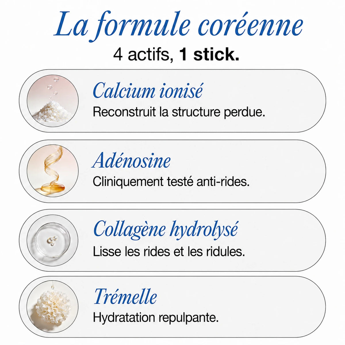 Stick Anti-Âge au Calcium et Collagène